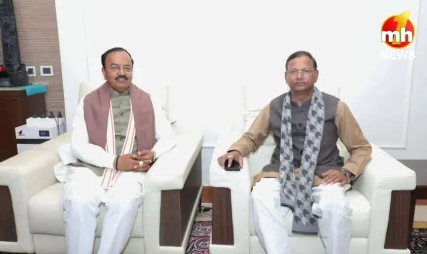 UP News : प्रदेश अध्यक्ष बनने के बाद पहली बार डिप्टी CM केशव प्रसाद मौर्य से मिले पंकज चौधरी