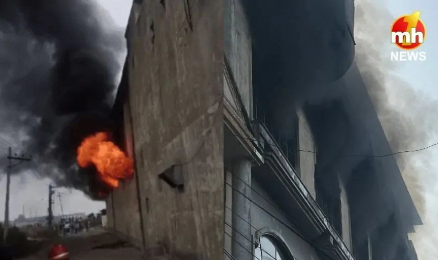 Punjab : लुधियाना की फैक्ट्री में लगी भीषण आग, मौके पर पहुंची फायर ब्रिगेड की टीम