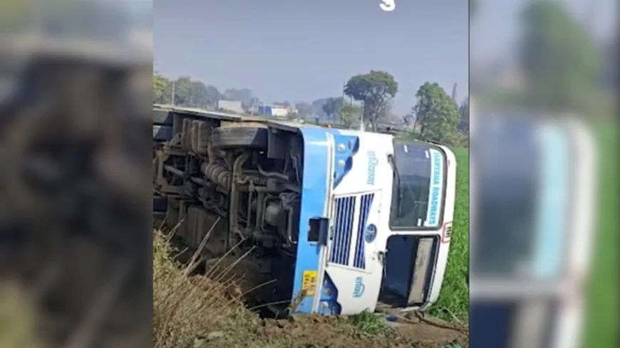 Haryana : जींद में हुआ भयानक सड़क हादसा, यात्रियों से भरी बस पलटी, 12 घायल