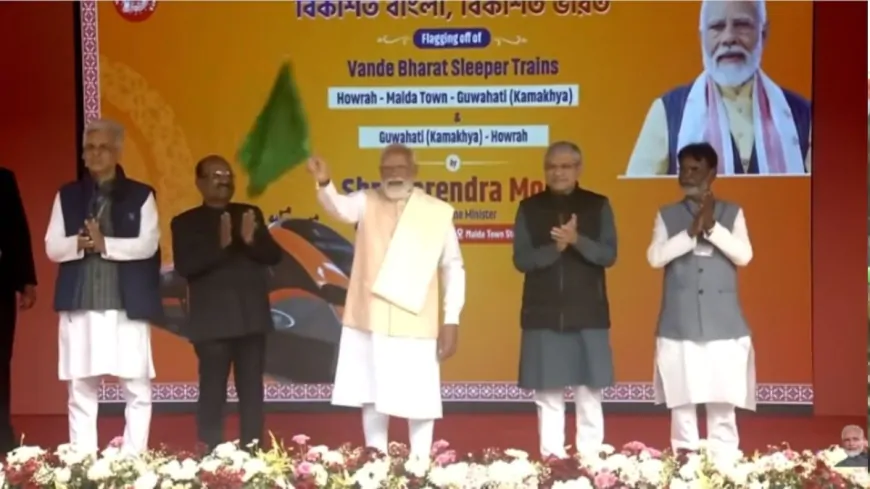 देश की पहली स्लीपर वंदे भारत ट्रेन को PM मोदी ने दिखाई हरी झंडी, जानें इससे जुड़ी अहम बातें