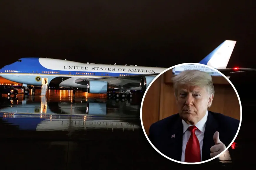 आसमान में अटका राष्ट्रपति ट्रंप का विमान... जा रहा था दावोस बीच में आई तकनीकी खराबी