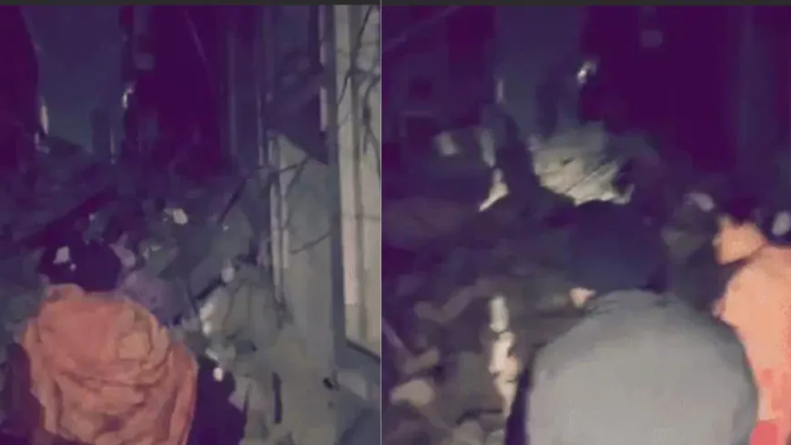 Punjab : अमृतसर में गिरी चार मंजिला इमारत, मलबे में दबी दो बाइक, जांच में जुटी पुलिस