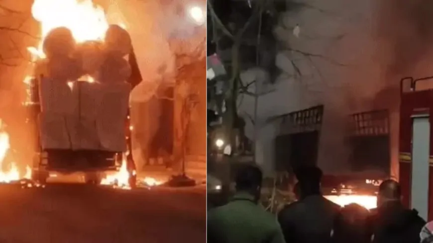 Punjab : लुधियाना में CNG ट्रक में लगी भीषण आग, ड्राइवर ने कूदकर बचाई जान