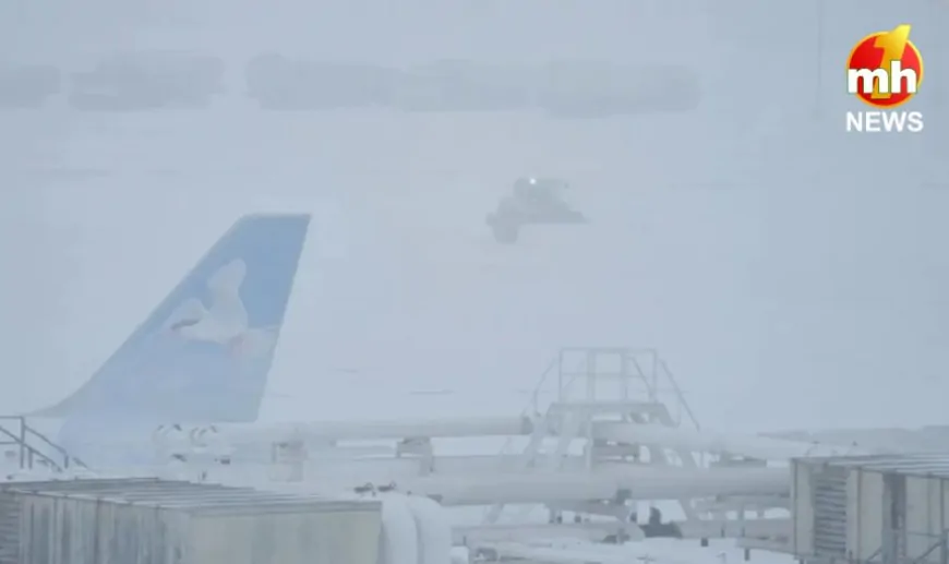 America में बर्फीले तूफान के बीच उड़ान भरते ही प्राइवेट जेट क्रैश, विमान में 8 लोग थे सवार