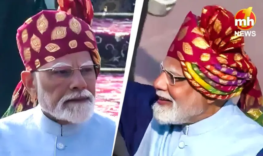 PM मोदी की पगड़ी ने एक बार फिर खींचा लोगों का ध्यान, बंधेज के जरिए दिया विविधता का संदेश…