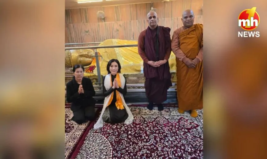 UP News : थाईलैंड की महारानी ने कुशीनगर पहुंचकर किए बुद्ध की लेटी हुई प्रतिमा के दर्शन