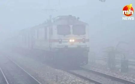 Delhi आने वाली कई ट्रेनों पर पड़ा घने कोहरे का असर, दुरंतो-हमसफर समेत 40 ट्रेनों की धीमी हुई रफ्तार