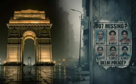 दिल्ली में लापता लोगों के आंकड़ों से डर का माहौल , रोज 54 गायब, 15 दिनों में 807 केस दर्ज