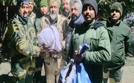 Punjab : पाकिस्तान की नापाक हरकत फिर नाकाम, तरन तारन में सुरक्षाबलों ने खेतों से की करीब 4 किलो हेरोइन बरामद