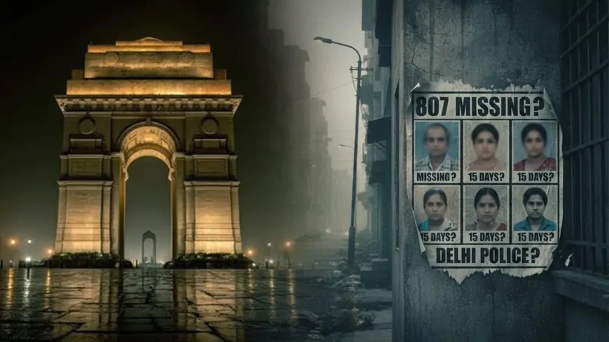 दिल्ली में लापता लोगों के आंकड़ों से डर का माहौल , रोज 54 गायब, 15 दिनों में 807 केस दर्ज