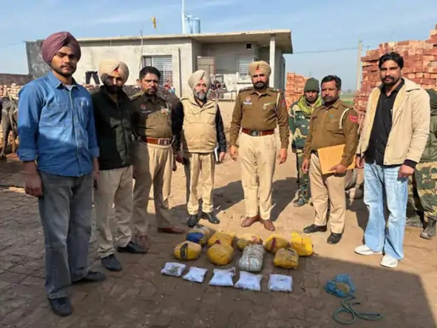Punjab : अमृतसर पुलिस और BSF का संयुक्त ऑपरेशन, 125 करोड़ रुपये की हेरोइन और अवैध हथियार जब्त
