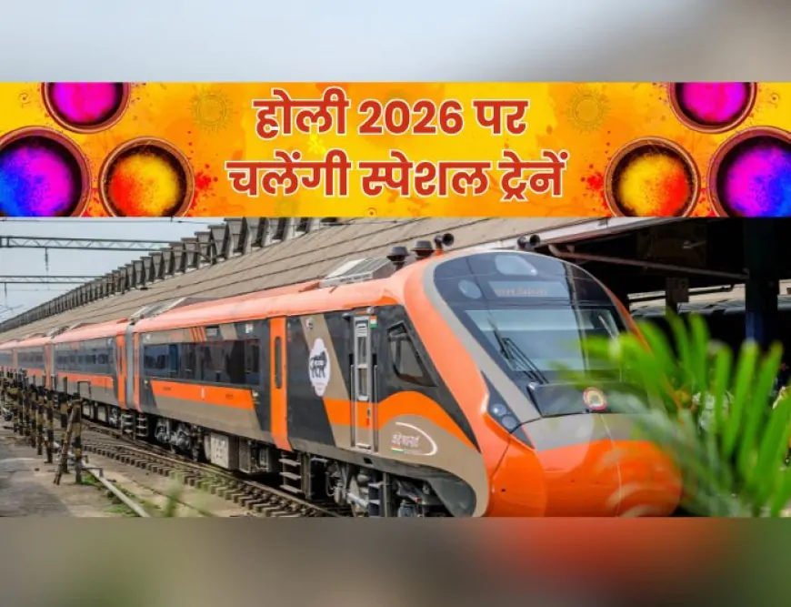 Holi 2026 Special Train : रेलवे ने फिक्स किया होली का प्लान, पटरी पर दौड़ेंगी 1410 स्पेशल ट्रेनें, यात्रियों को मिलेगी राहत…
