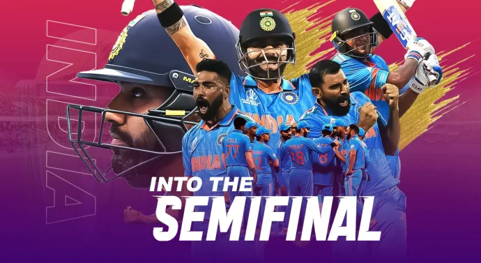 लगातार 7 टीमों को हराकर 8वीं बार क्रिकेट विश्व कप के सेमीफाइनल में पहुंची टीम इंडिया
