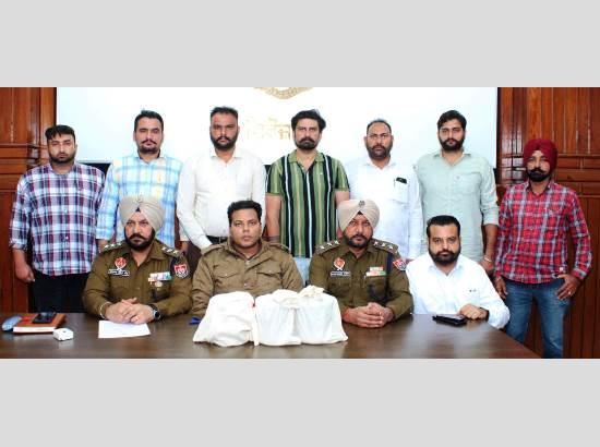 फिरोजपुर पुलिस ने 3.50 किलो हेरोइन किया जब्त, 2023 में कुल 80 किलो हेरोइन बरामद