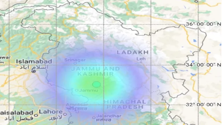 लद्दाख और जम्मू-कश्मीर में महसूस किए गए भूकंप के झटके