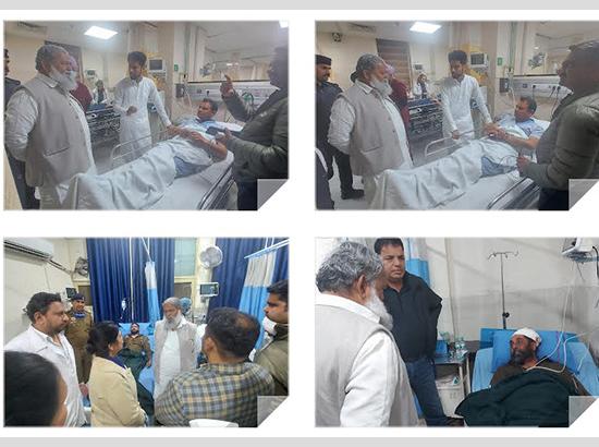 वरिष्ठ पत्रकार सतेंद्र चौहान आंसू गैस के गोले से घायल, उनका हालचाल जानने अस्पताल पहुंचे अनिल विज