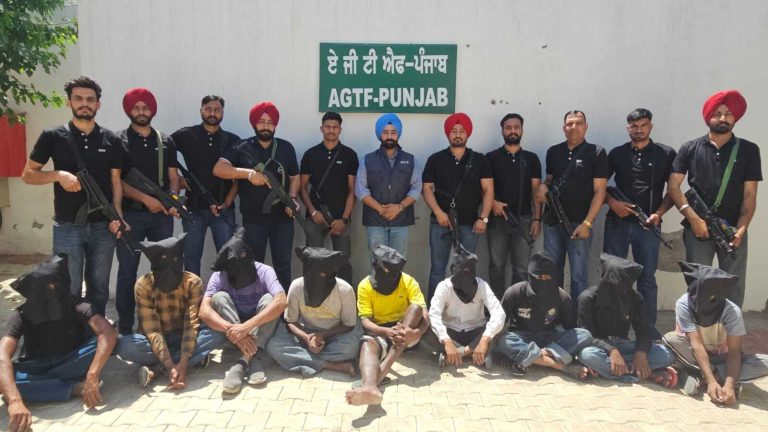 पंजाब पुलिस ने राजू शूटर गैंग के 11 सदस्यों को किया गिरफ्तार, तीन पिस्तौल समेत कई हथियार बरामद