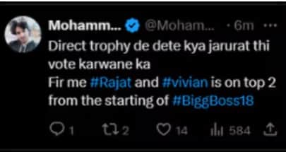 Bigg Boss 18: करण वीर मेहरा के शो जीतने से भड़के लोग, बोले- 'वोटिंग करवाने की क्या जरुरत थी, डायरेक्ट ट्रॉफी दे देते