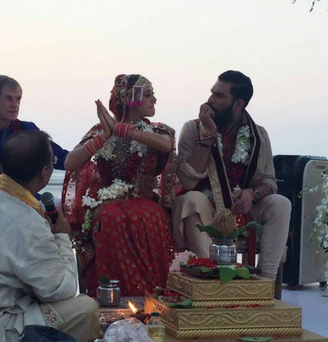 hazel-and-yuvraj-wedding in goa| entertainment News in Hindi | युवी-हेजल ने  गोवा में हिंदू रीति रिवाज से रचाई शादी : देखें PHOTO - Samachar Jagat