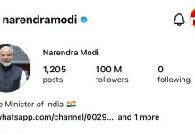 इंस्टाग्राम पर 100 मिलियन फॉलोअर्स, PM मोदी ने बनाया वर्ल्ड रिकॉर्ड