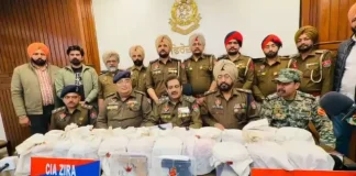 फिरोजपुर में CIA-BSF की बड़ी संयुक्त कार्रवाई, 110 करोड़ की हेरोइन के साथ 4 तस्कर गिरफ्तार