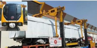 आगरा मेट्रो को मिली नई रफ्तार, 23वां ट्रेन सेट गुजरात के सावली प्लांट में बनकर तैयार Agra Metro