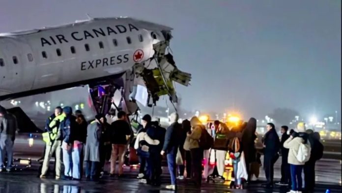 Air Canada Express Plane Truck Collide
