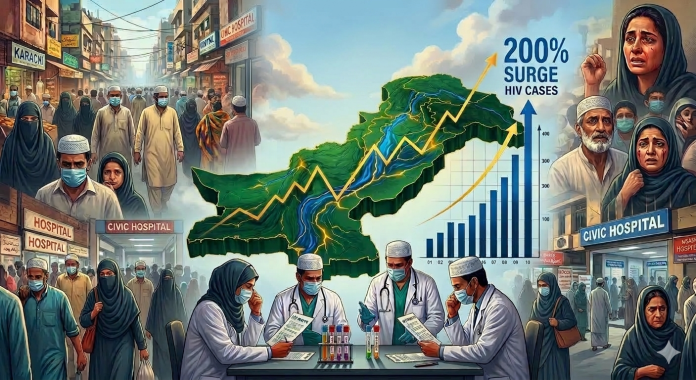 पाकिस्तान HIV संक्रमण AI Image