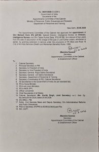 B DG Appointment