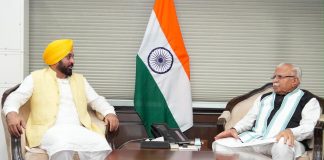 पंजाब CM भगवंत सिंह मान ने दिल्ली में केंद्रीय मंत्री मनोहर लाल से की मुलाकात