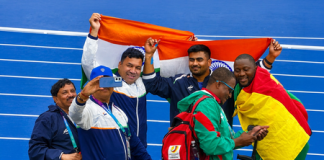 CWG 2026 में पुरुषों के F57 शॉट पुट इवेंट में सोमन राणा ने गोल्ड और शुभम जुयाल ने सिल्वर मेडल जीता