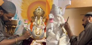 कराची में बप्पा की गूंज, मुस्लिम कारीगर ने संवारी बप्पा की भव्य मूरत, Video Viral Trending News