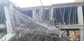 ग्वालियर में निर्माणाधीन CM राइज स्कूल की छत ढही, 4 लोग हुए घायल ग्वालियर